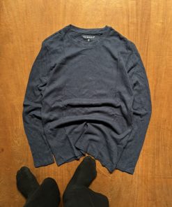 DARK BLUE SUMMER WAFFLE TEE