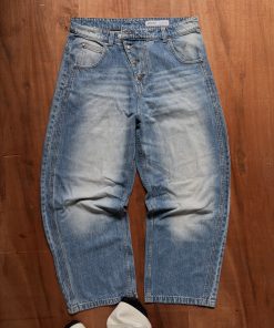BERSHKA CIRCLE CUT BAGGY JEANS