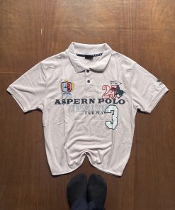 U.S POLO ASSAIN RARE CROPPED PINK TEE