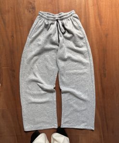 GREY CHARCOAL HEAVY BAGGY SEWATPANT