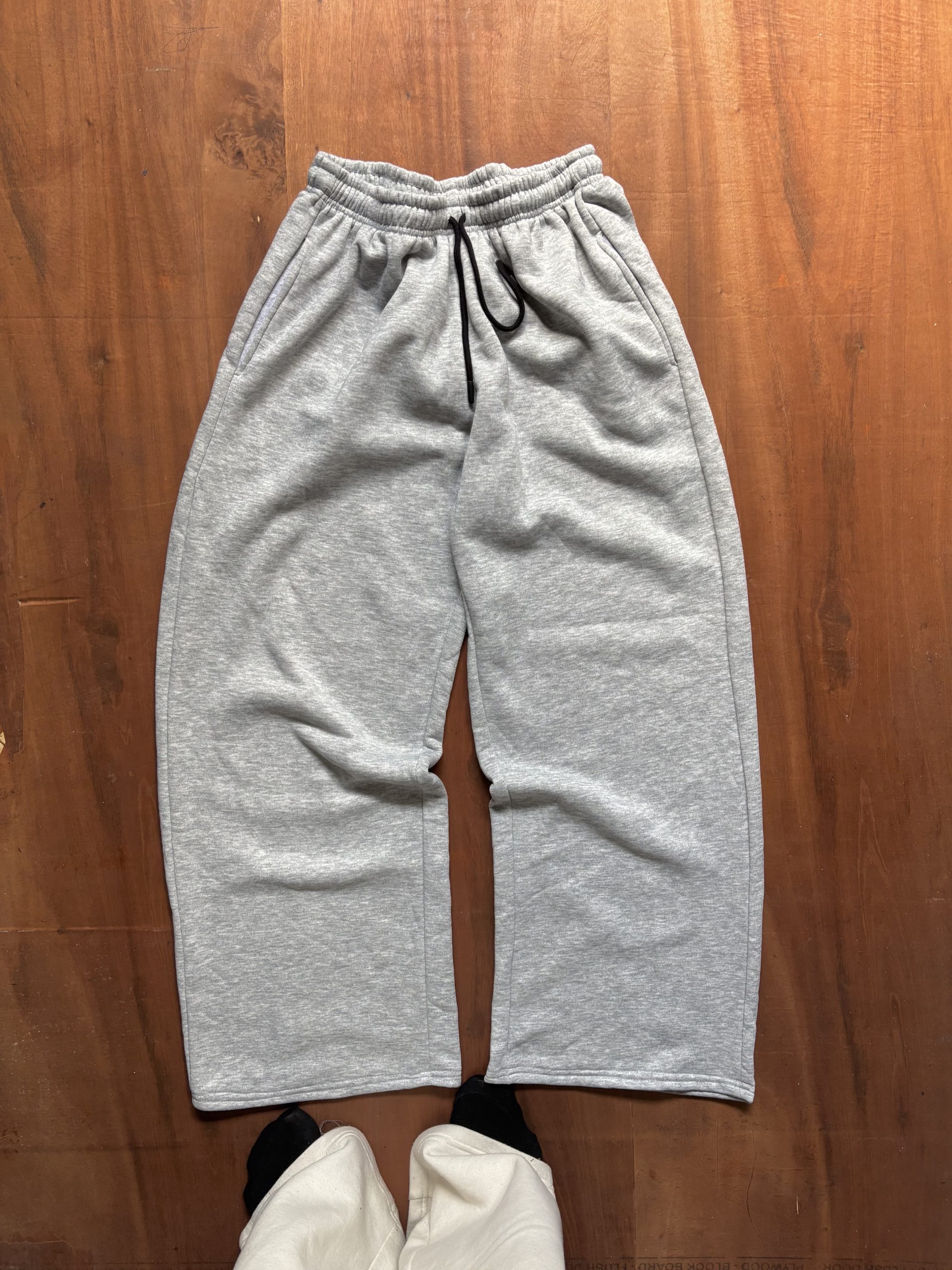 GREY CHARCOAL HEAVY BAGGY SEWATPANT