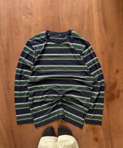 UNIQLO DARK GREEN BLACK WAFFLE TEE