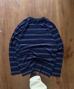 UNIQLO PURPLE STRIPE WAFFLE TEE