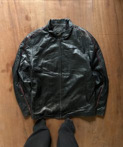 ITALIAN BIKER WASHED FITTED JACKEY