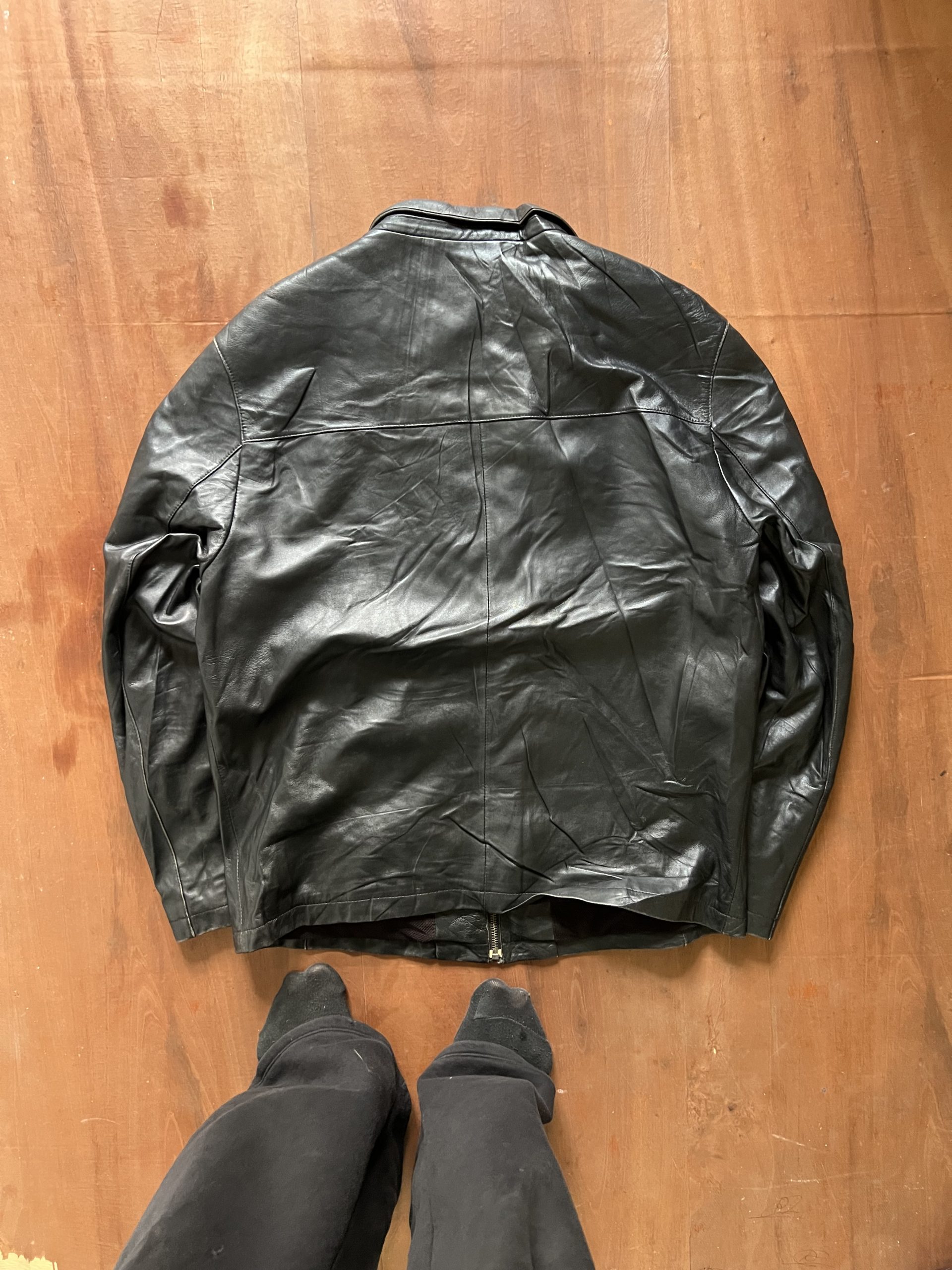ITALIAN BIKER WASHED FITTED JACKEY - Image 4